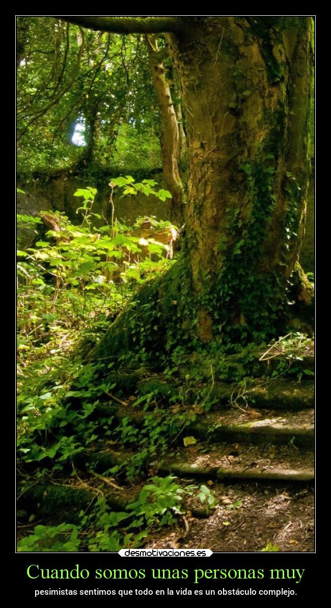 Cuando somos unas personas muy -