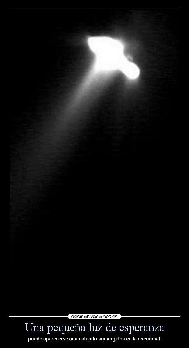 Una pequeña luz de esperanza -