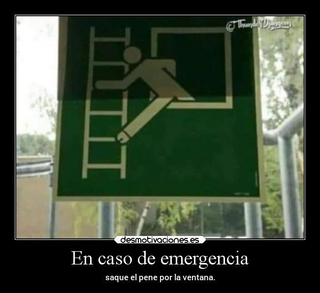 En caso de emergencia -