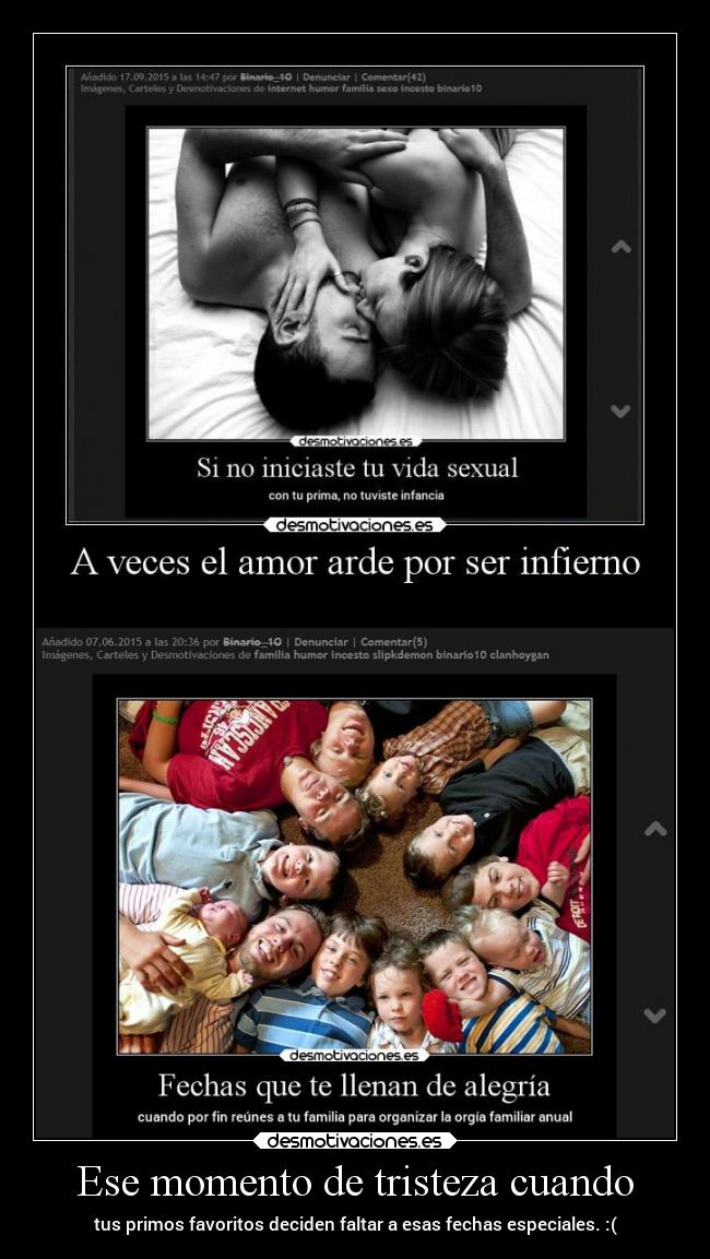 Ese momento de tristeza cuando -