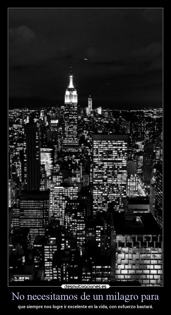 No necesitamos de un milagro para -