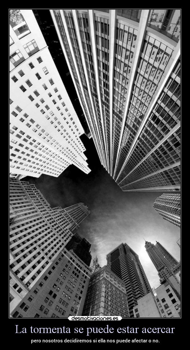 La tormenta se puede estar acercar - 