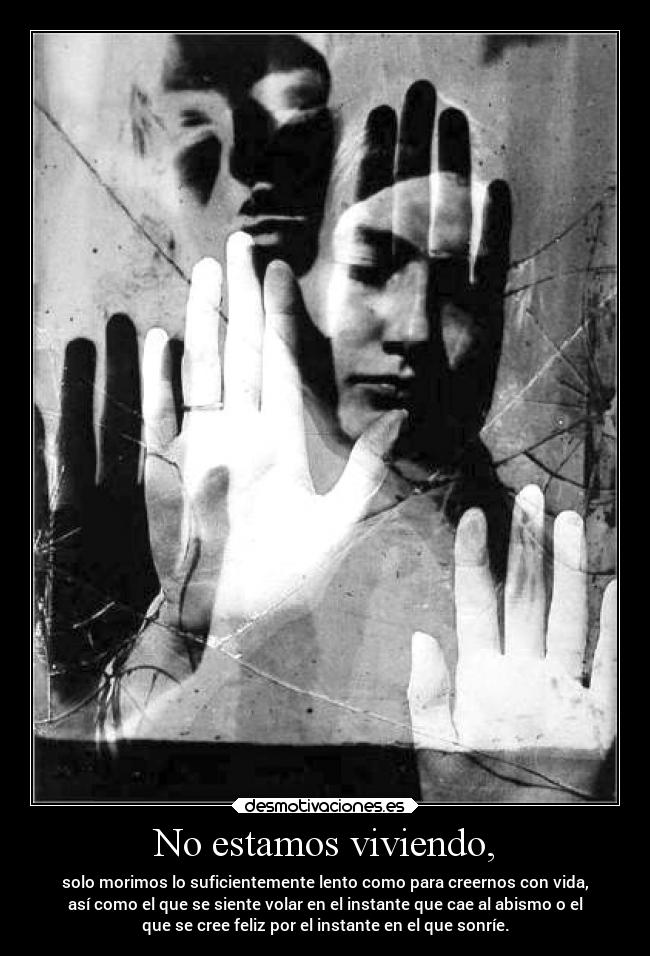 No estamos viviendo, - 