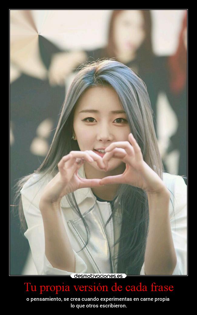 Tu propia versión de cada frase - 