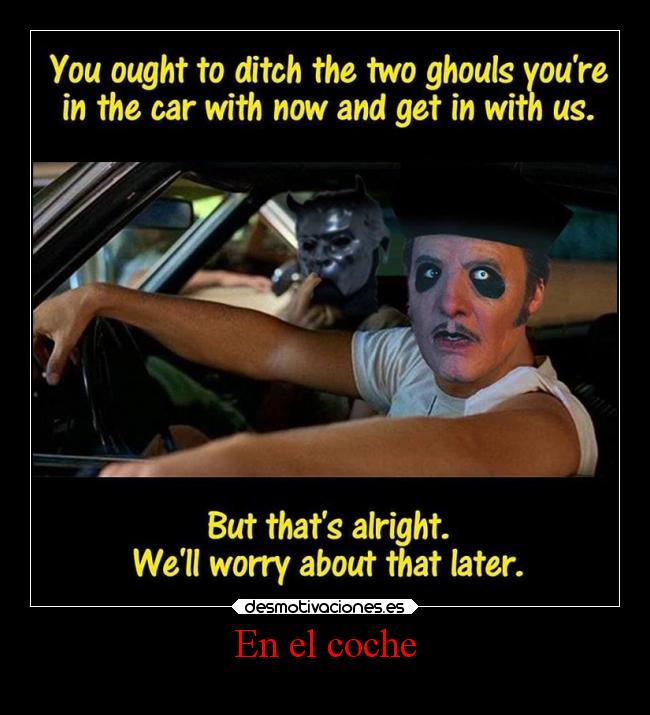 En el coche -