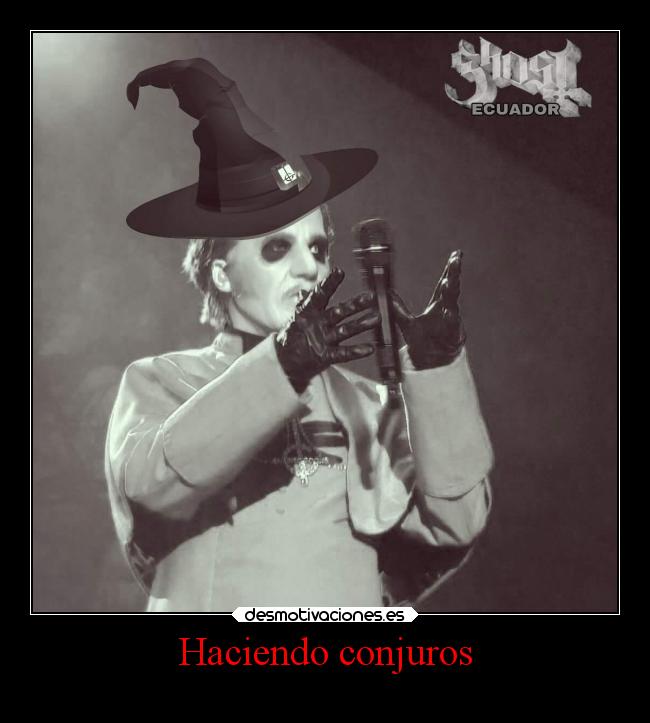 Haciendo conjuros -