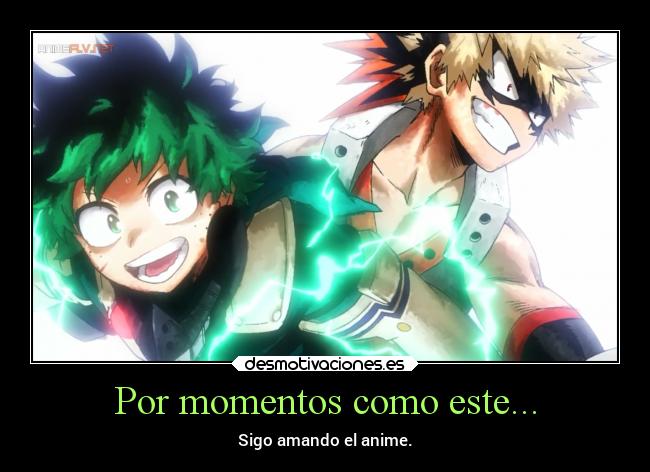 carteles alegria sentimientos amor mundo anime bokunoheroakademia desmotivaciones