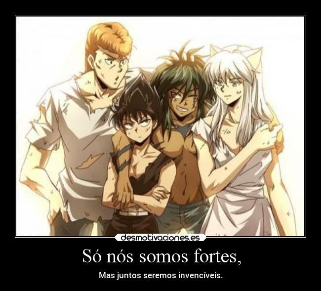 carteles alma amigos anime kurama yuyuhakusho desmotivaciones