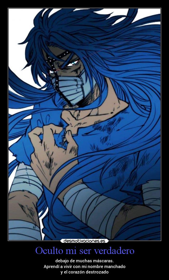 Oculto mi ser verdadero -