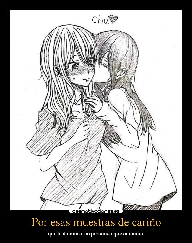 carteles amor sentimientos besos vida mundo anime citrus desmotivaciones