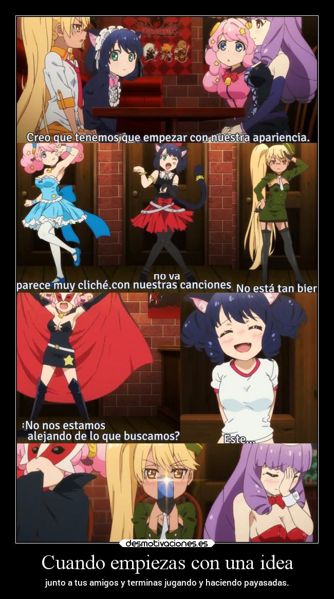 carteles anime empezar idea amigo raptorhunters terminar jugar tonteria erosekai desmotivaciones