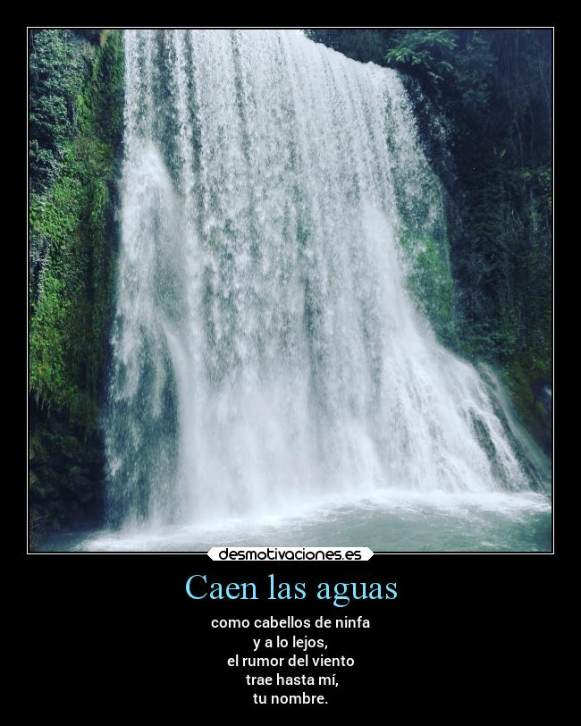 Caen las aguas - 