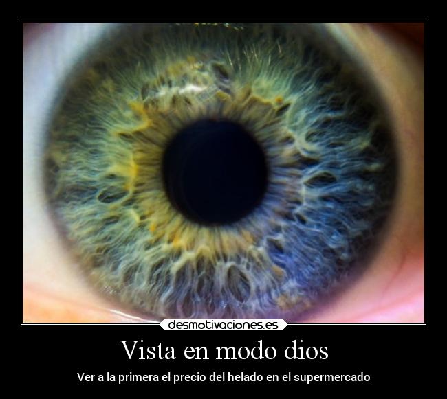 Vista en modo dios - Ver a la primera el precio del helado en el supermercado