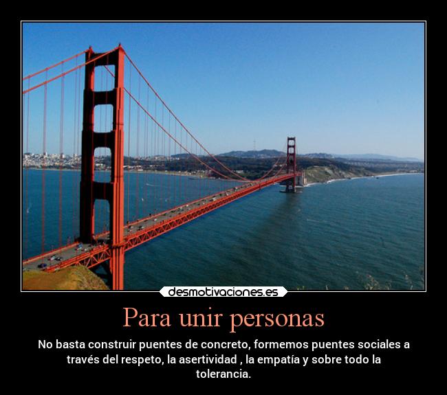 Para unir personas - 