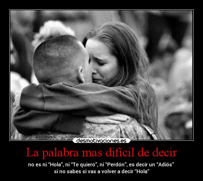 La palabra mas difícil de decir -