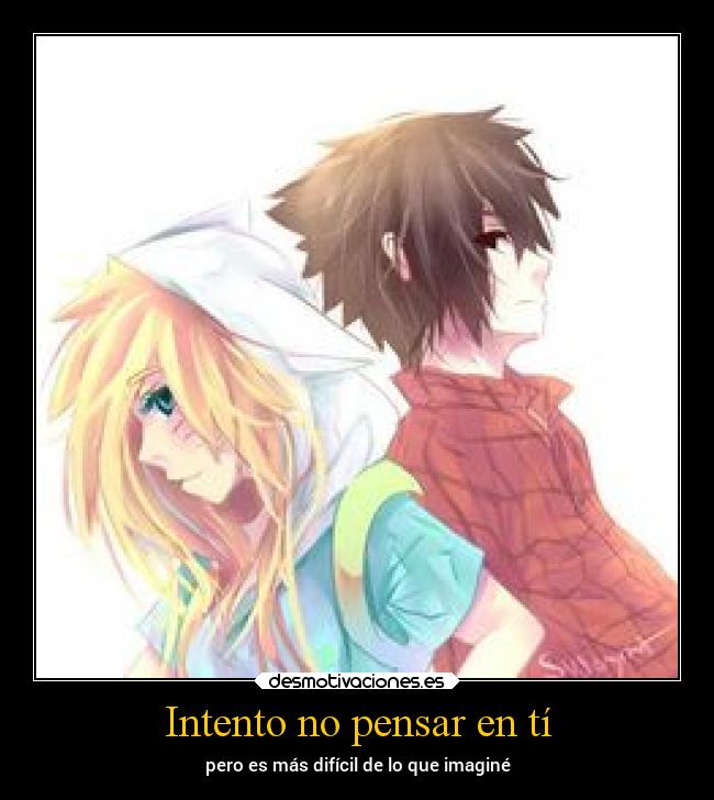 Intento no pensar en tí - pero es más difícil de lo que imaginé