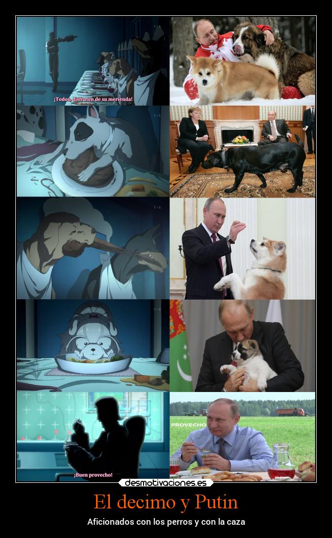 El decimo y Putin - Aficionados con los perros y con la caza