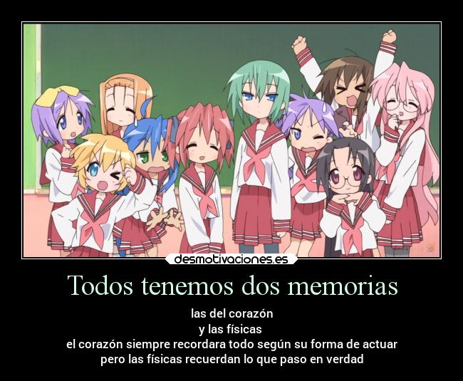 carteles anime corazon recuerdos pensamientos heridas realidad prismas desmotivaciones