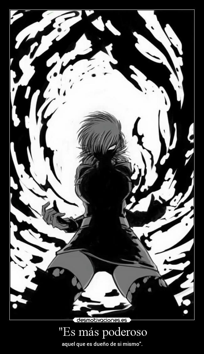 carteles anime hellsing alucard desmotivaciones