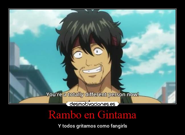 carteles anime rambo gintama desmotivaciones
