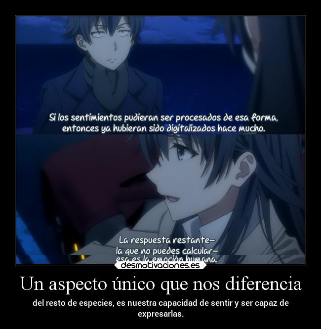 carteles anime sentir aspecto diferencia emocion raptorhunters transmitir especie erosekia desmotivaciones