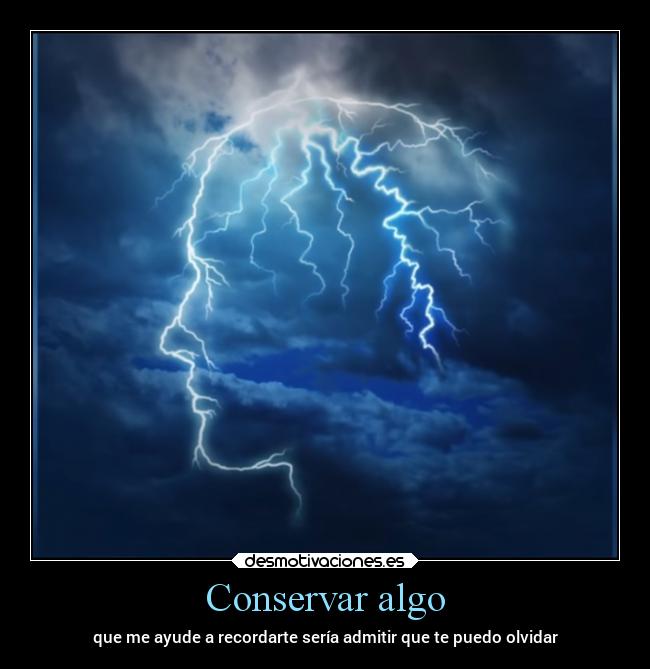 Conservar algo - 