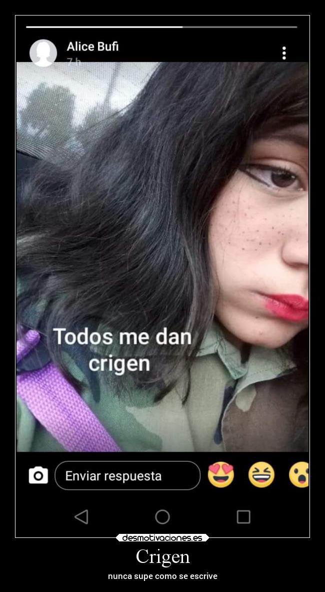 Crigen - nunca supe como se escrive