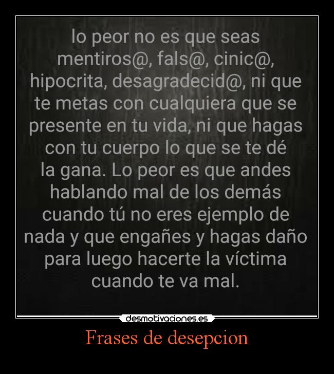 carteles frases pensamientos desepcion desmotivaciones