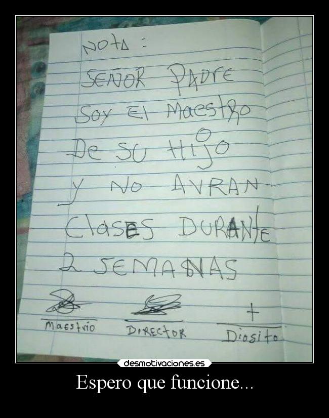 Espero que funcione... -