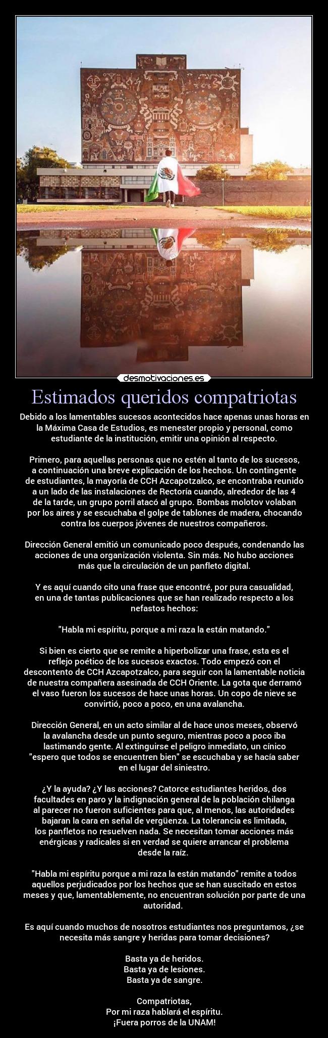 carteles vida mexico nooppainolifeunofficial unam chh fes cuautitlan aragon maxima dee estudios desmotivaciones