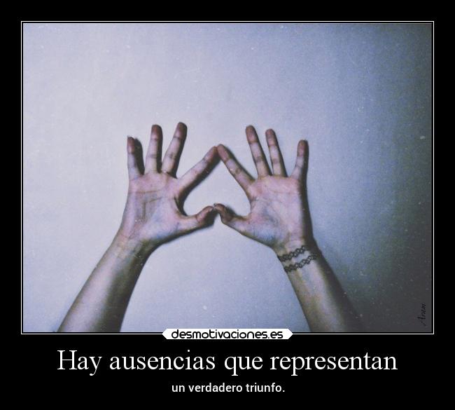 Hay ausencias que representan - 