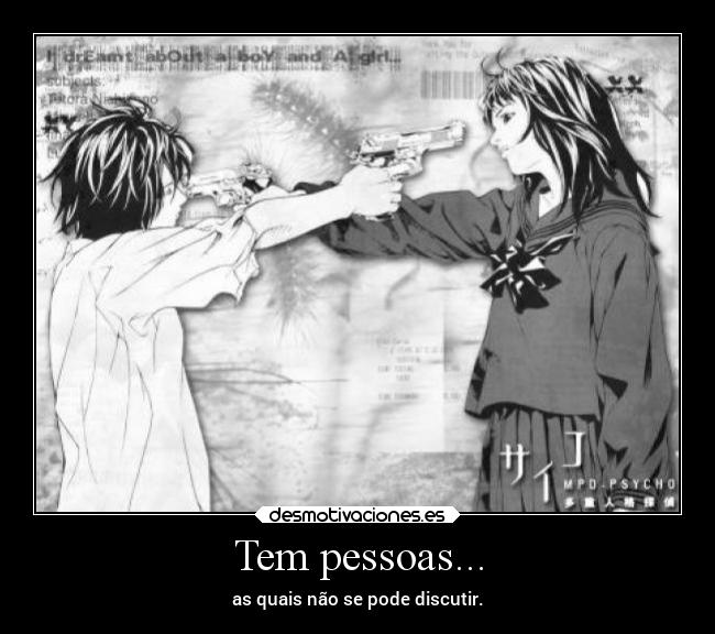 Tem pessoas... -