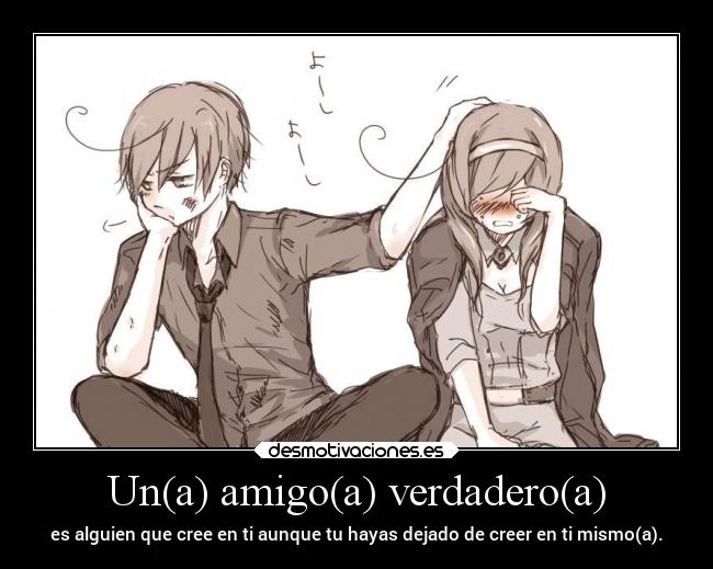 Un(a) amigo(a) verdadero(a) -