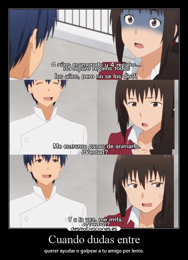 carteles anime amor ayudar apoyar raptorhunters lento golpear erosekai desmotivaciones