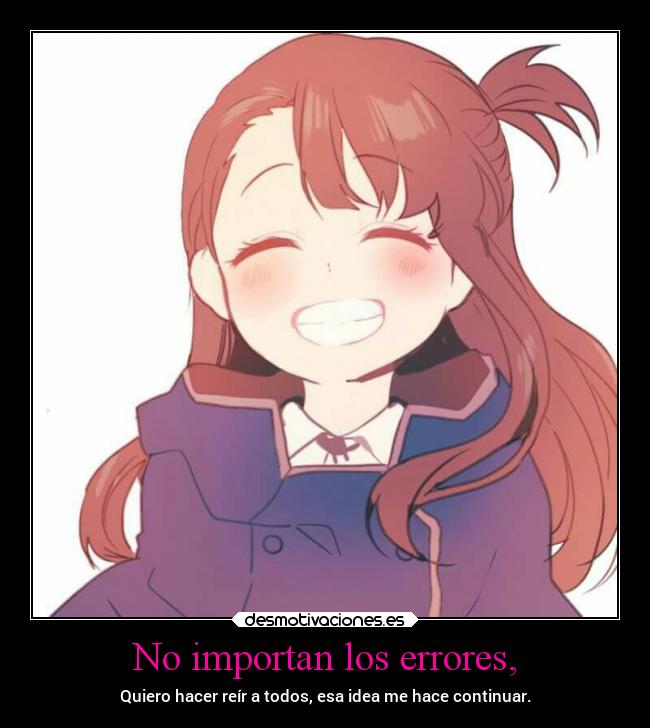 No importan los errores, -