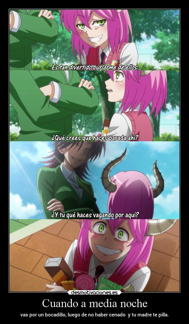 Cuando a media noche - vas por un bocadillo, luego de no haber cenado y tu madre te pilla.