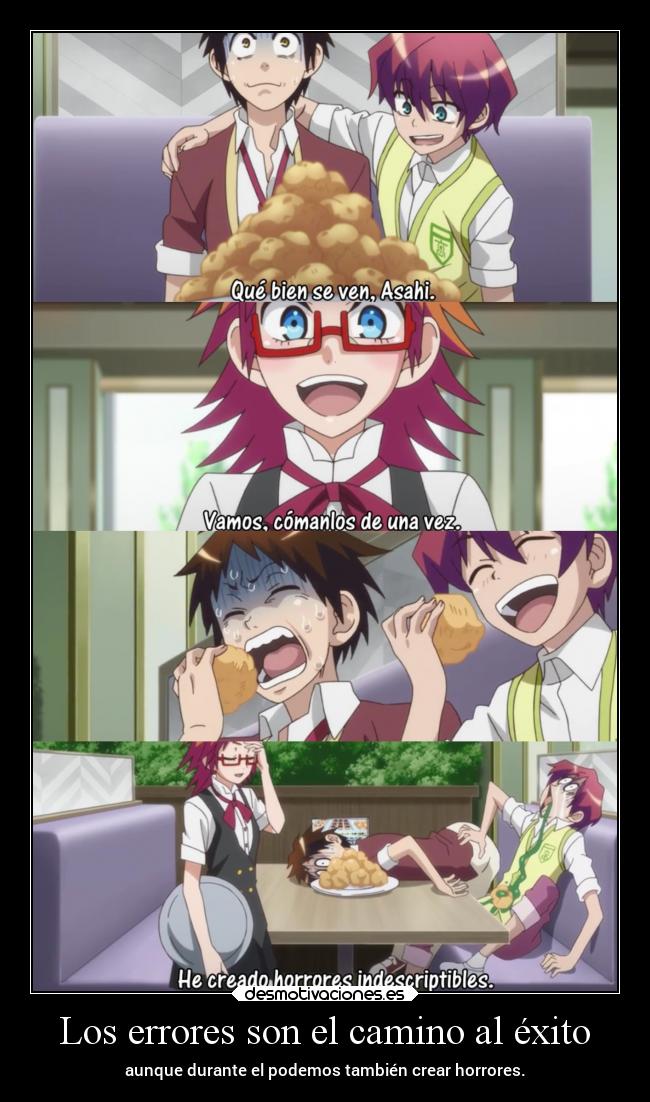 carteles anime error camino exito triunfar raptorhunters horror hacer erosekai desmotivaciones
