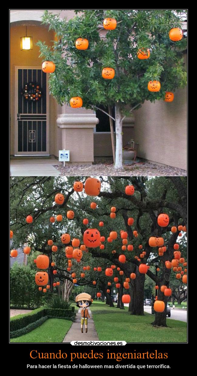 Cuando puedes ingeniartelas - Para hacer la fiesta de halloween mas divertida que terrorífica.