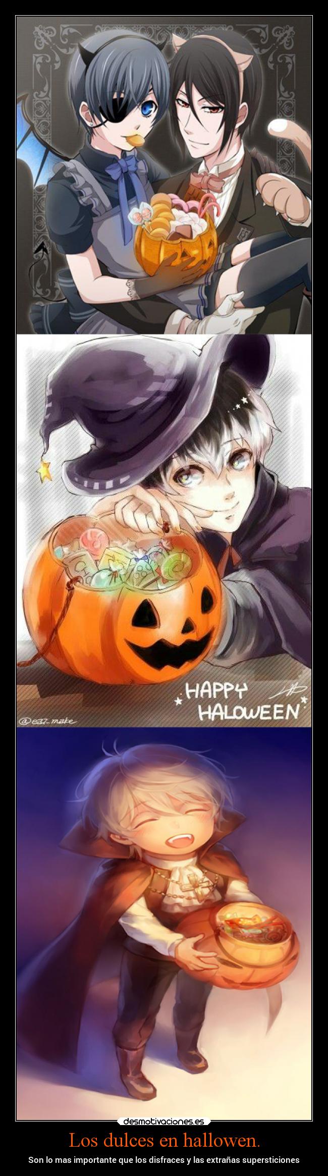 Los dulces en hallowen. - Son lo mas importante que los disfraces y las extrañas supersticiones