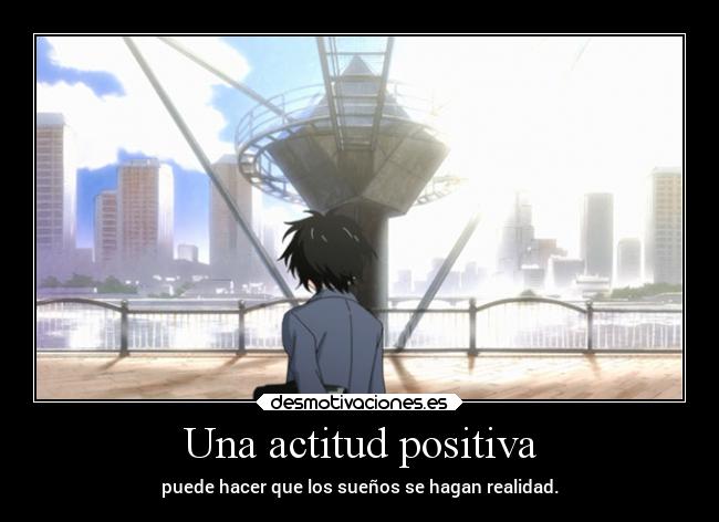 Una actitud positiva -