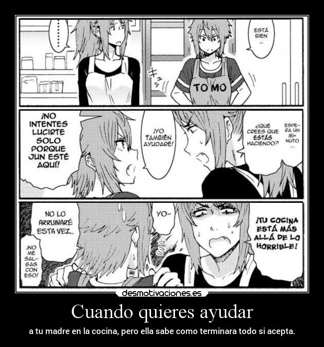 carteles anime madre cocina dejar raptorhunters terminar falla error erosekai manga desmotivaciones