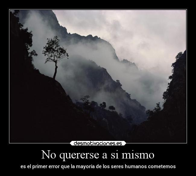 No quererse a si mismo -