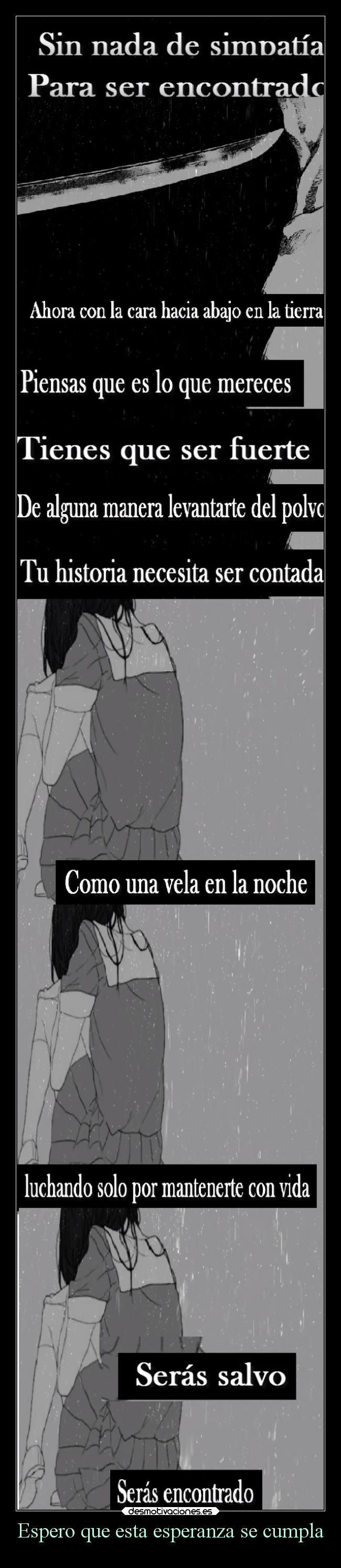 Espero que esta esperanza se cumpla -