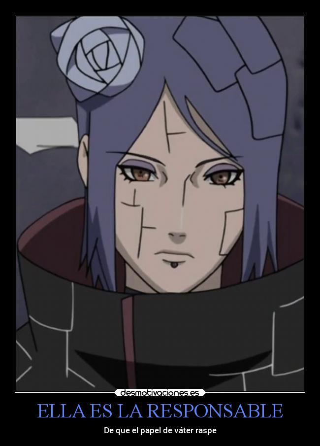 ELLA ES LA RESPONSABLE - De que el papel de váter raspe