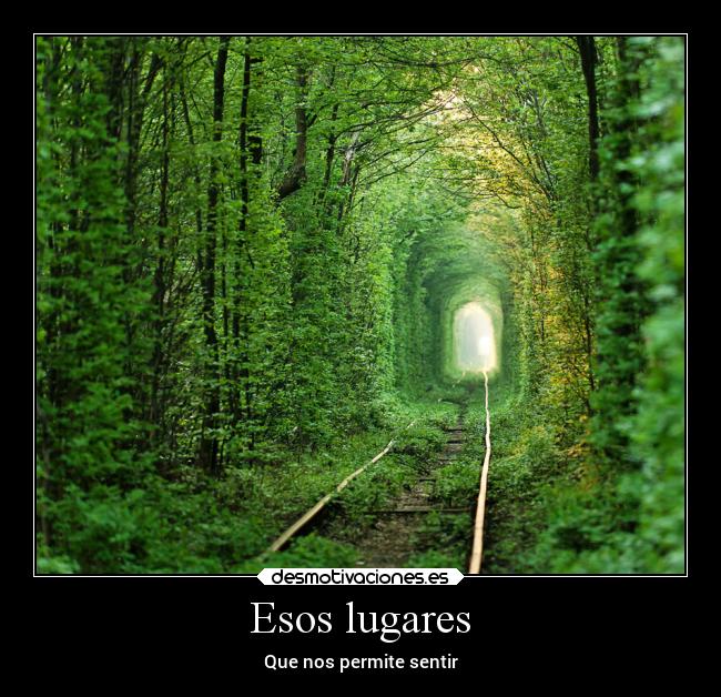 Esos lugares -