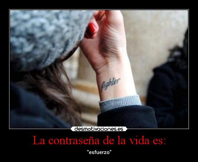 La contraseña de la vida es: -