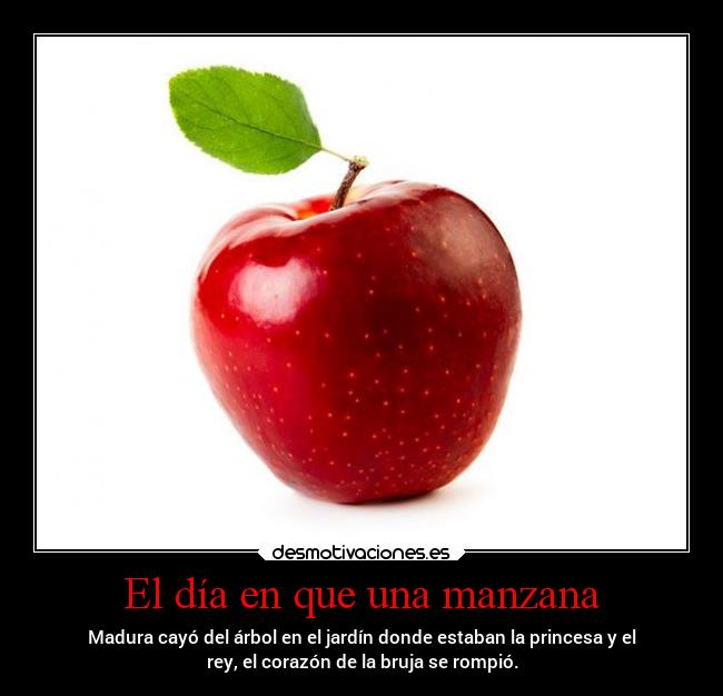El día en que una manzana -