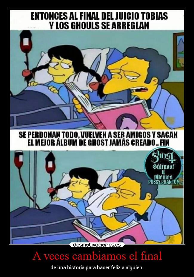 A veces cambiamos el final -