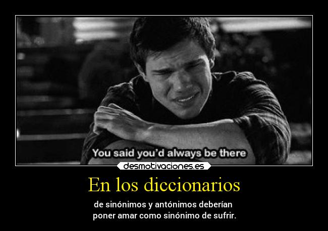 En los diccionarios -