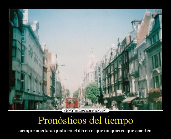 Pronósticos del tiempo - 